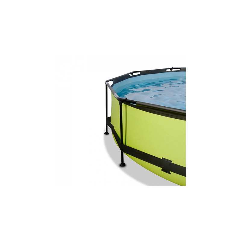 Piscine ø300x76cm avec pompe filtrante Lime vert