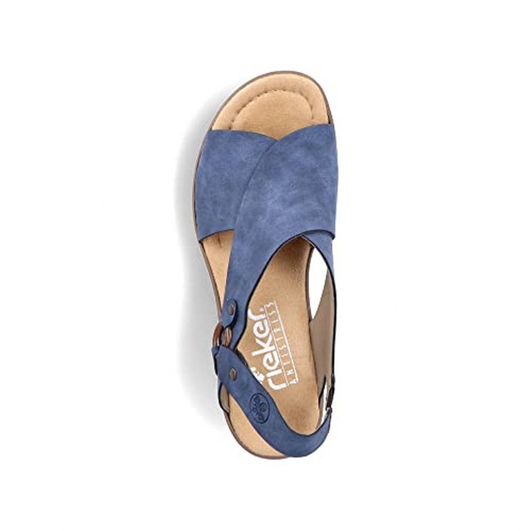 RIEKER Komfort Sandalen blau