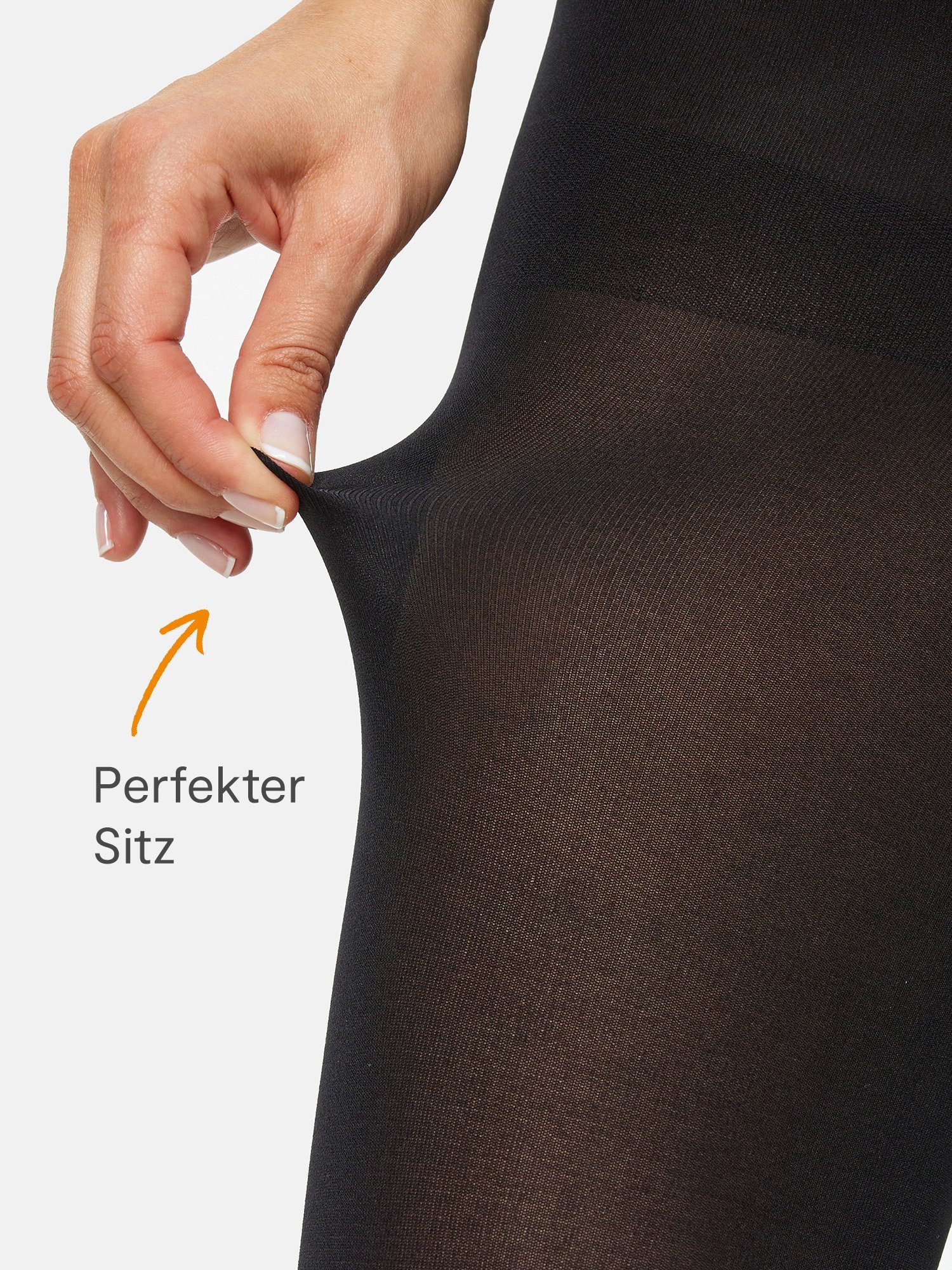 Nur Die Feinstrumpfhose Ultra Blickdicht 80 DEN Damen (1er/3er/6er/9er Pack 1 St) nylon blickdicht opaque frauen multi-pack Fein-strumpfhose softbund
