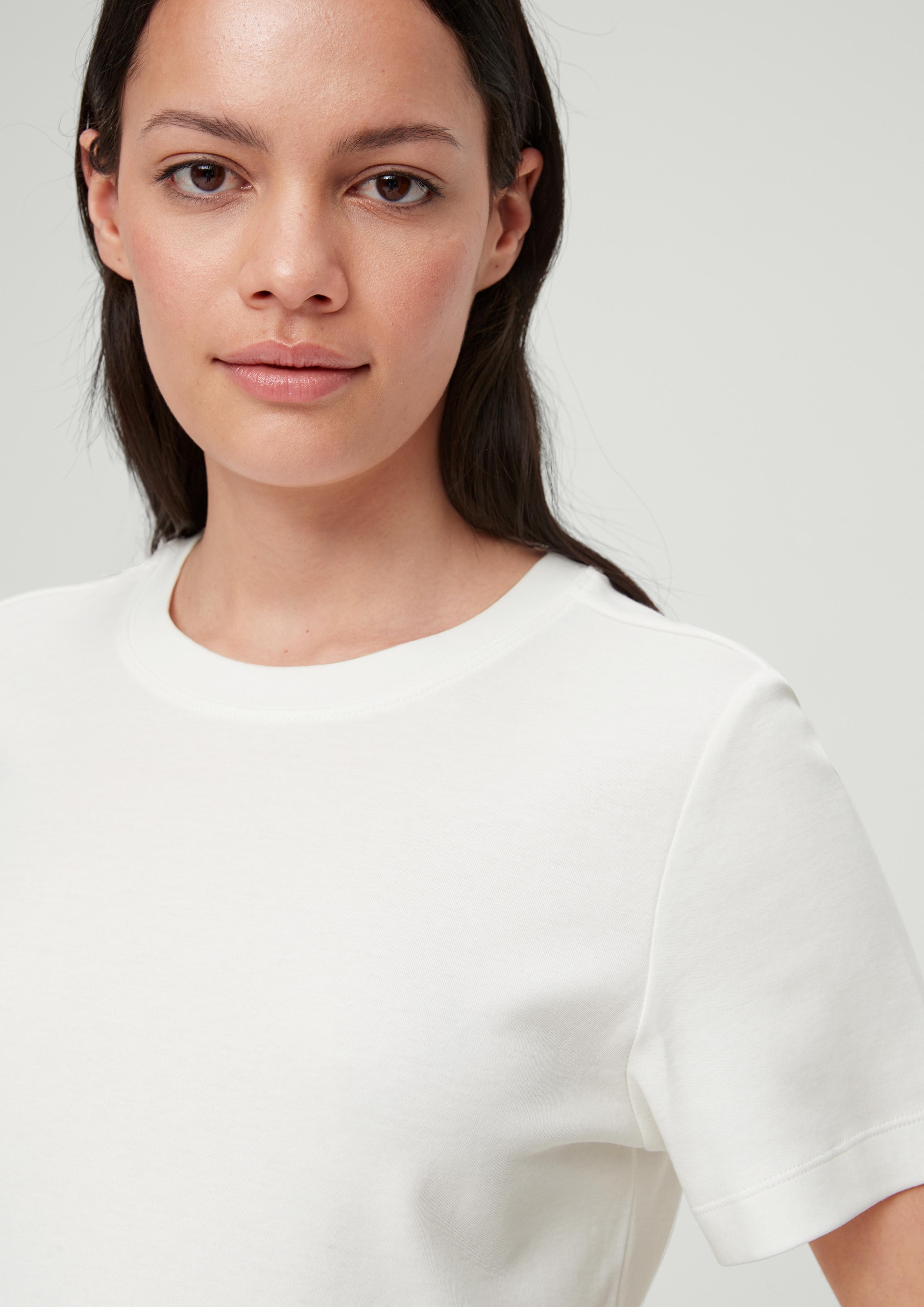 Leicht verkürztes Baumwollshirt  2132906-0210
