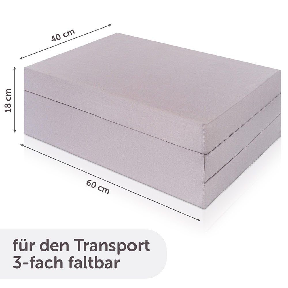 Hauck Baby-Reisebett Dream'n Play Plus - Navy, Baby Kinder Reisebett mit Matratze, 2 Spannbettlaken & Insektenschutz