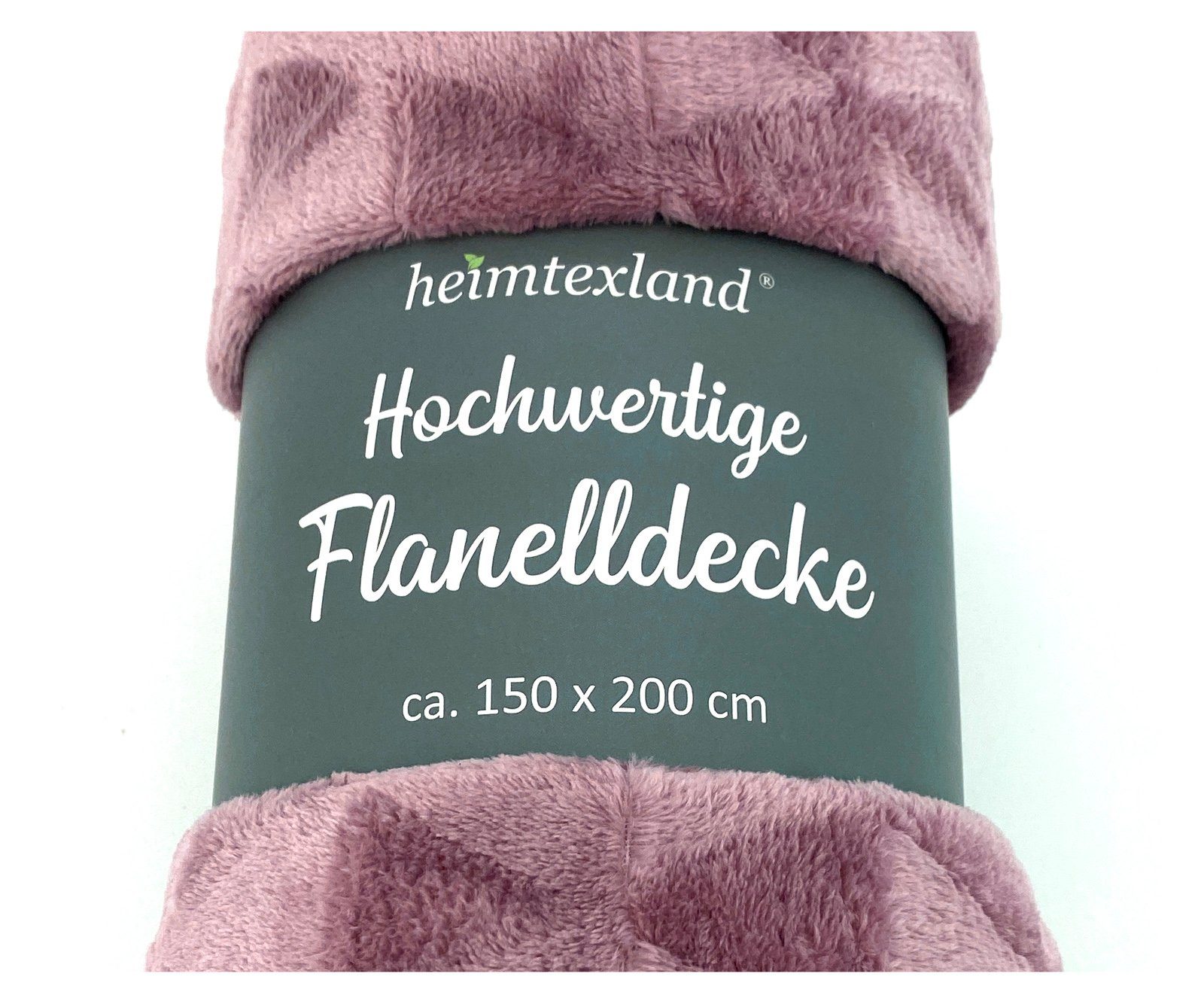 Wohndecke Soft Flanell Kuscheldecke Triangel Raute Sofadecke, heimtexland, super weich und flauschig, Allergiker geeignet, atmungsaktiv
