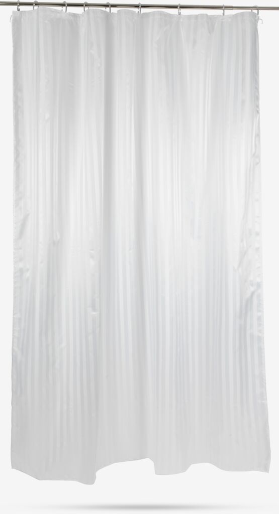 ANEBY złota Zasłona prysznicowa ANEBY 180x200cm biała KRONBORG