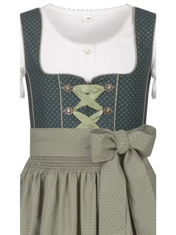 Nübler Kinderdirndl Petra in Grün günstig kaufen