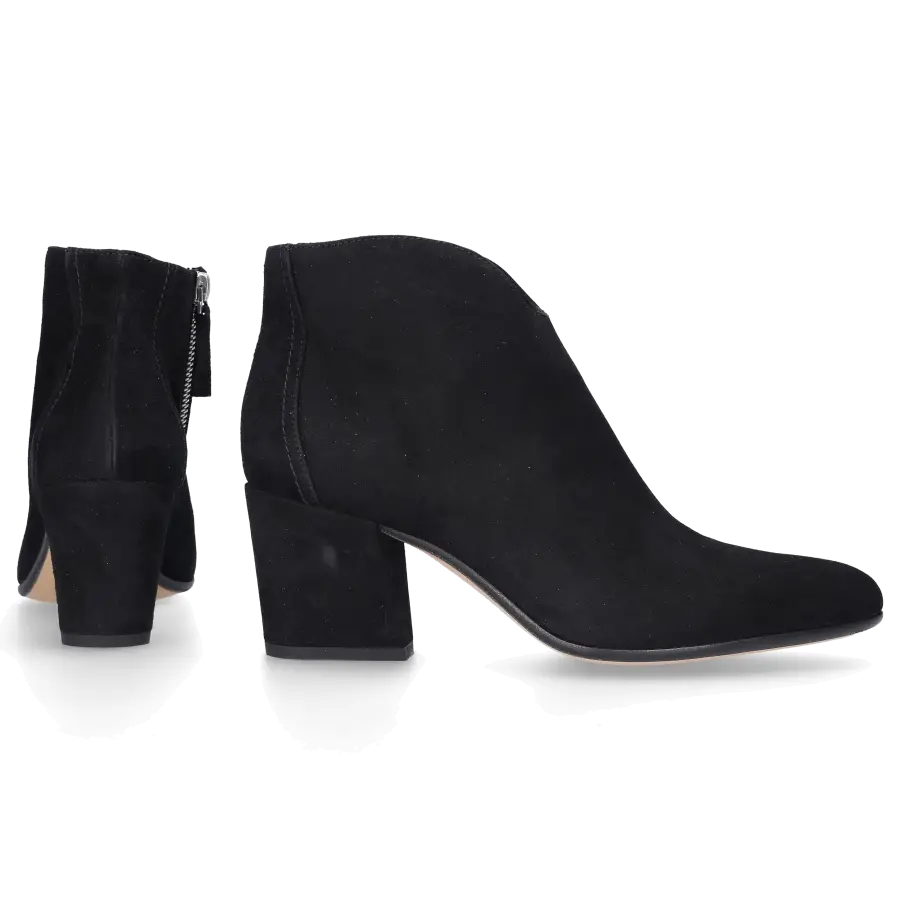 Pomme D`OR - Klassische Stiefeletten 6973 Veloursleder - schwarz