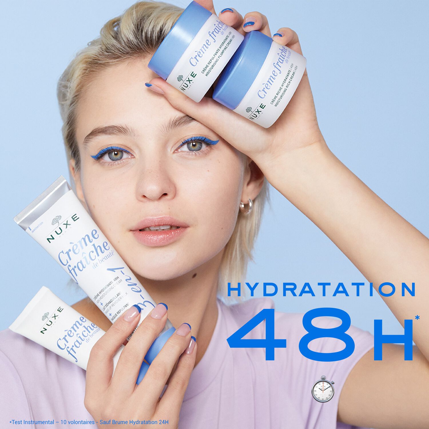 Nuxe Crème Riche Hydratante 48h Crème fraîche de beauté® - peaux sèches à très sèches, même sensibles