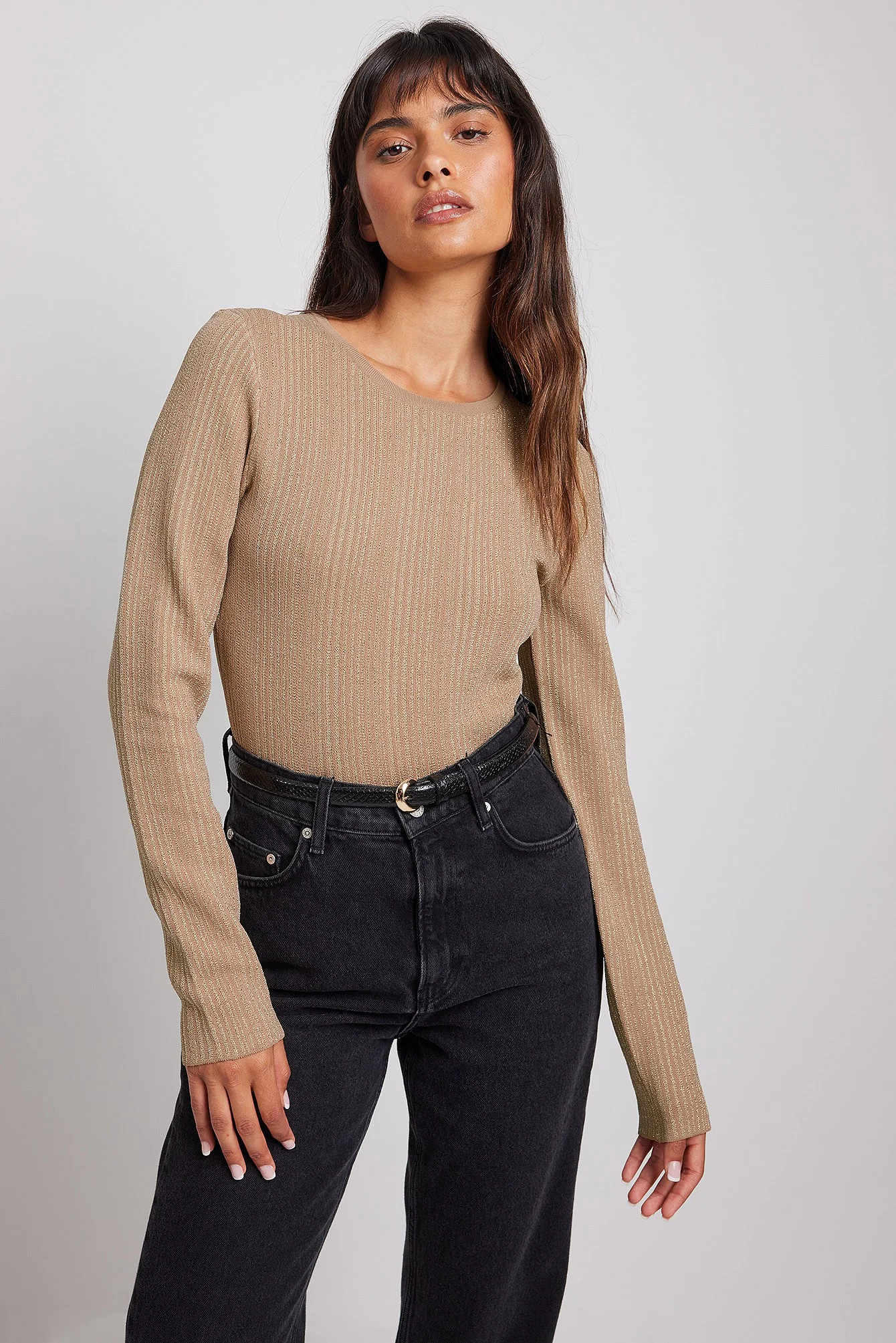 Lurex strick-Top