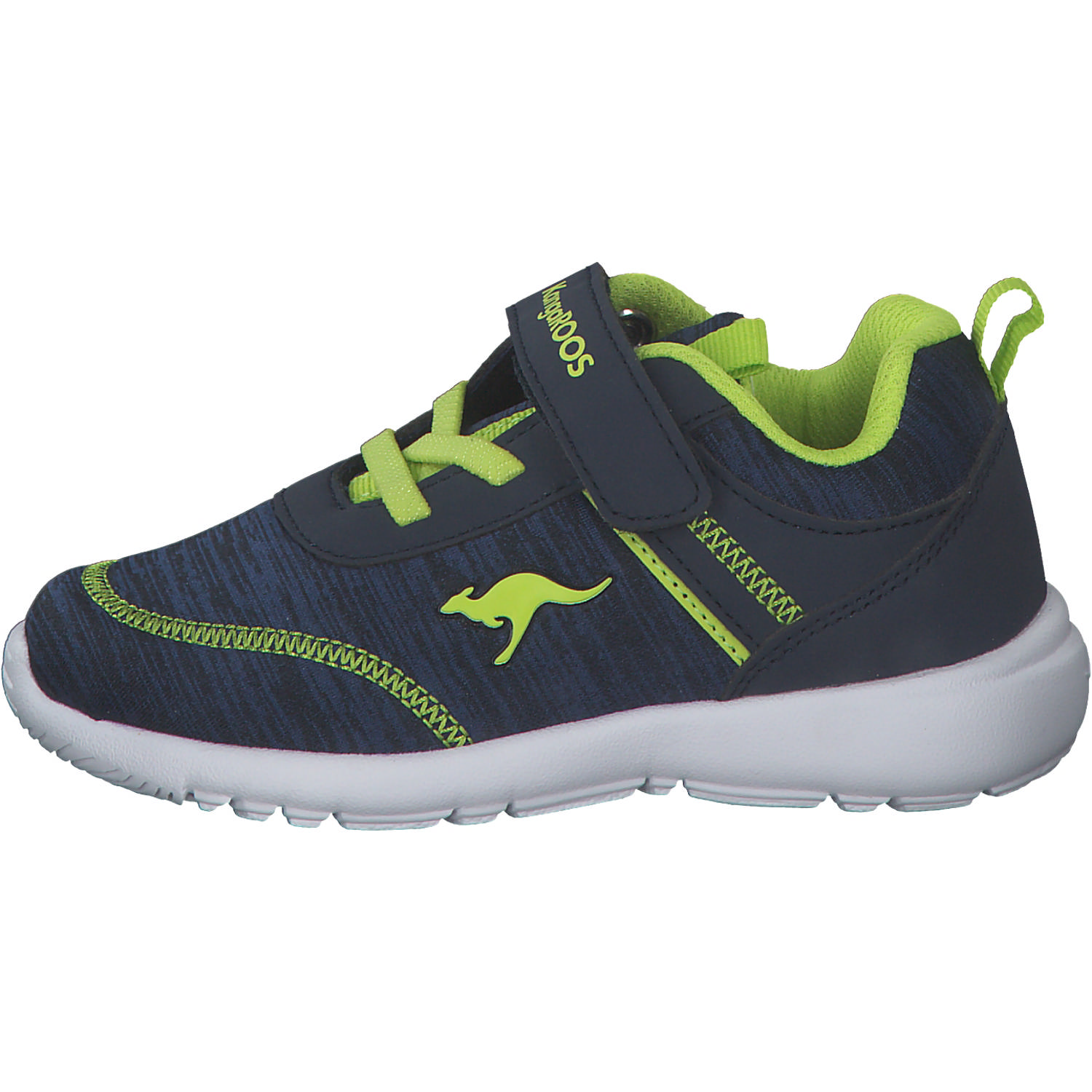 KangaROOS KY-Chummy EV 02078 M, Sneakers Low, Kinder, Blau (Dk Navy/Lime)