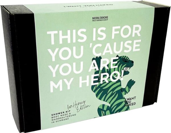 I Want You Naked For Heroes Shower Kit Körperpflegeset