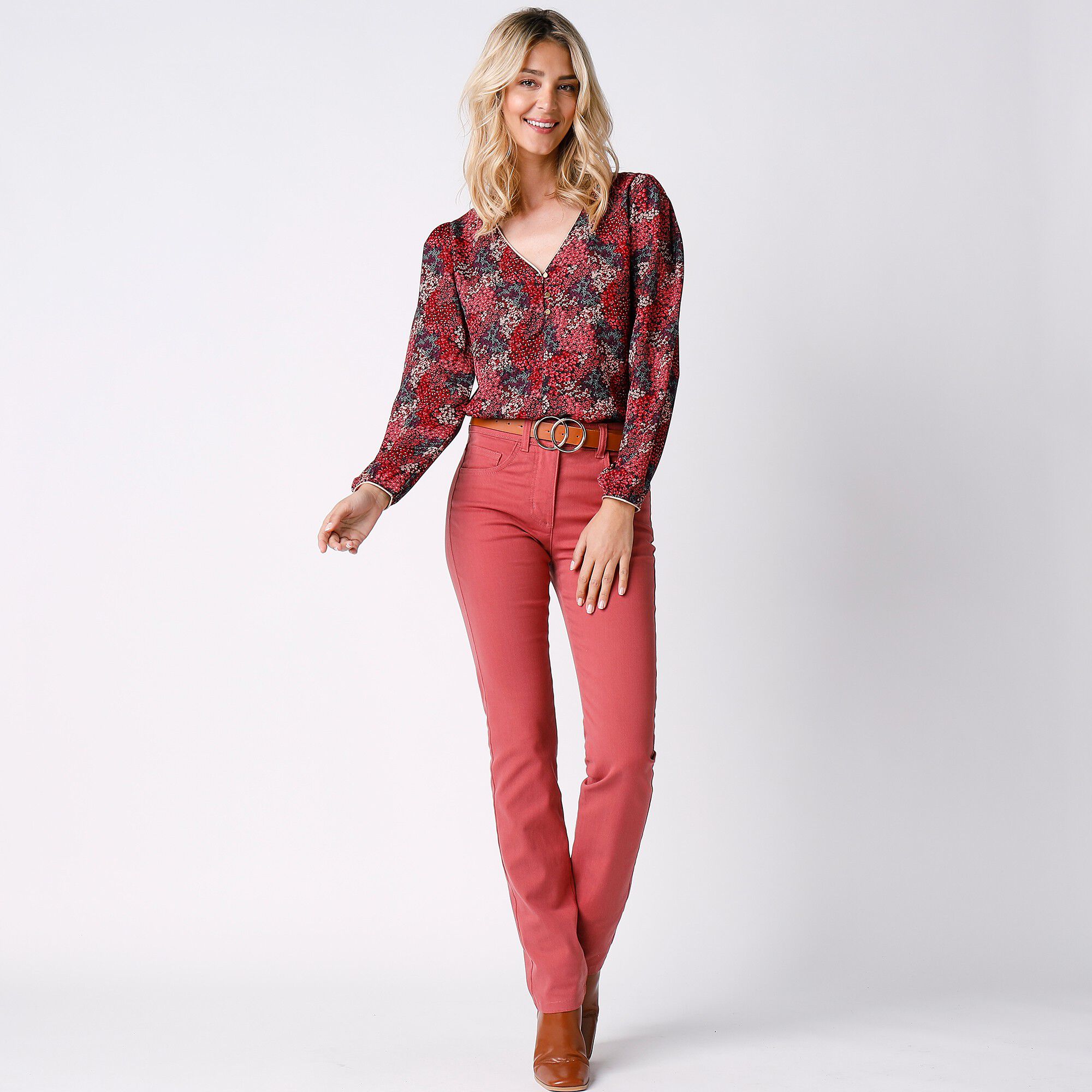 Pantalon droit gainant