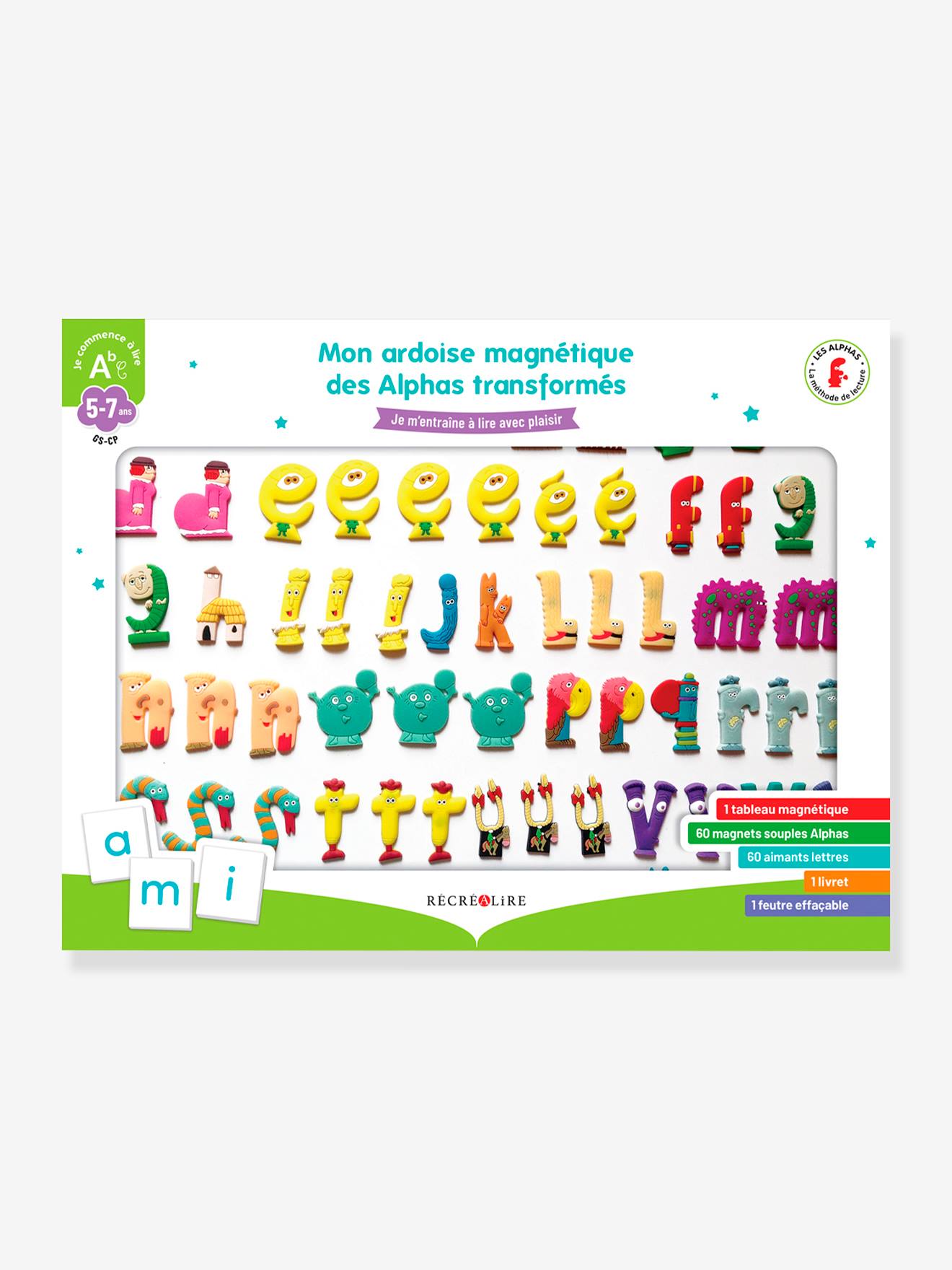 Coffret Mon Ardoise Magnétique des Alphas Transformés