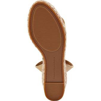 Tommy Hilfiger Colorful Wedge Satin Sandal in beige