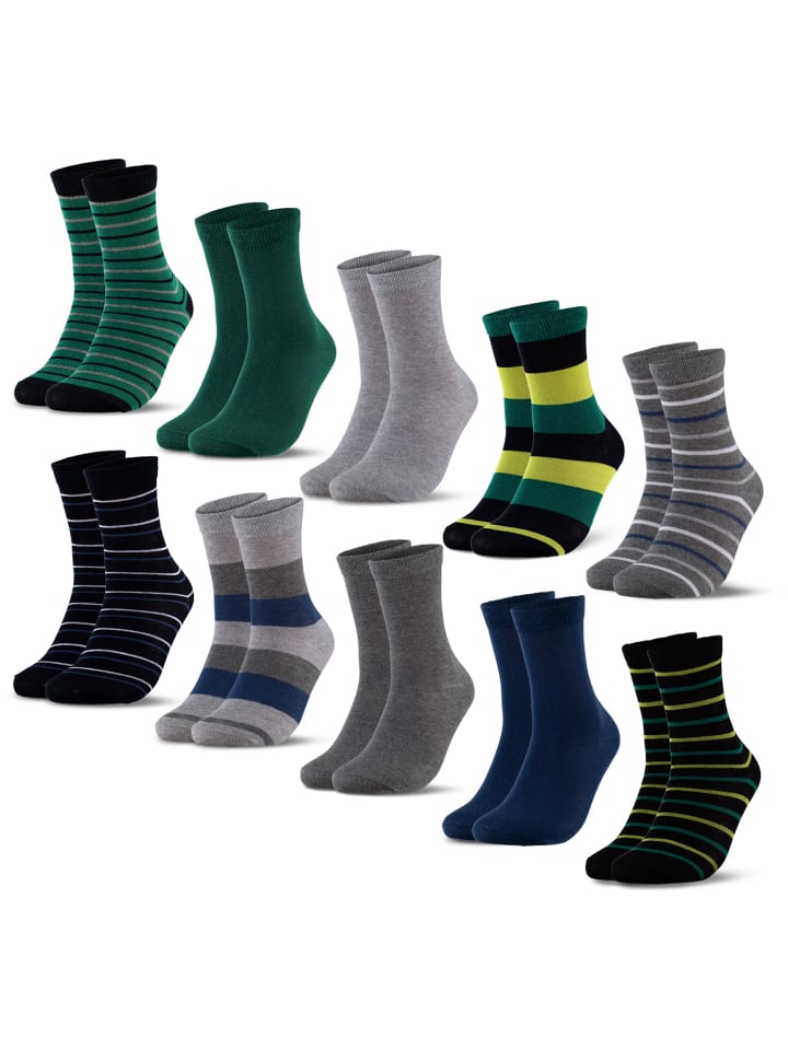 Occulto 10er Pack Bunte Socken Estilo in Grau-Blau günstig kaufen