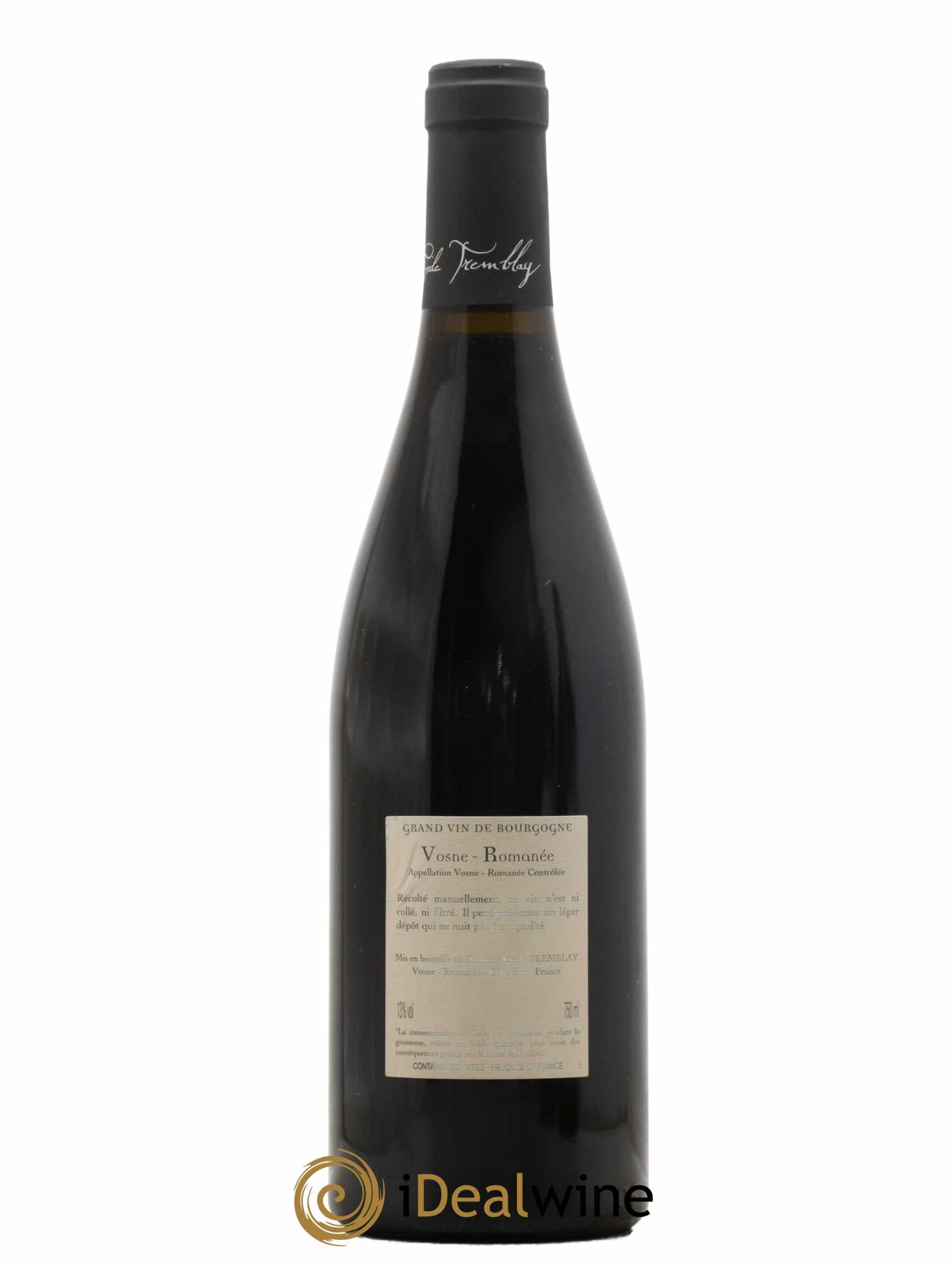 Vosne-Romanée Vieilles Vignes Cécile Tremblay  2013 - Lot de 1 Bouteille