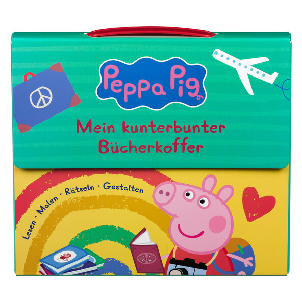 Bücherkoffer für Kinder Peppa Pig
