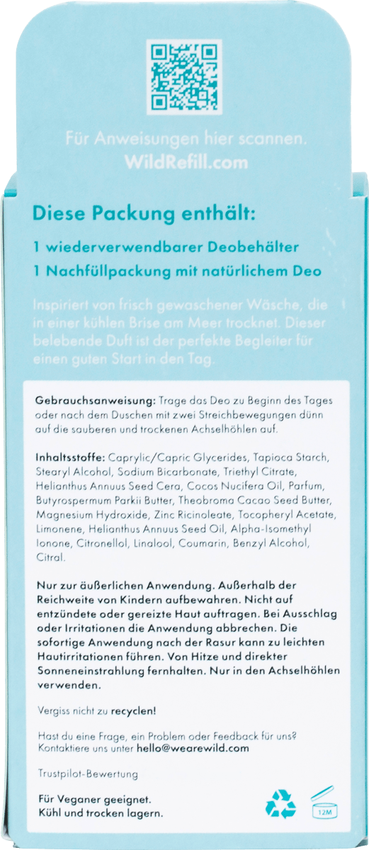 Deostick Fresh Cotton & Sea Salt + Nachfüllpack, 40 g