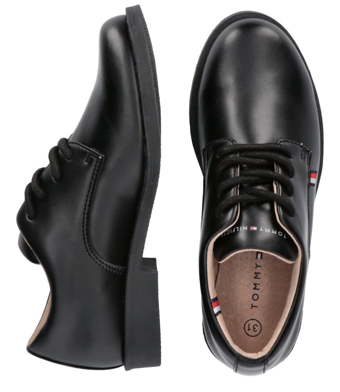 Tommy Hilfiger LOW CUT LACE-UP SHOE Schnürschuh mit dezentem Logoflag