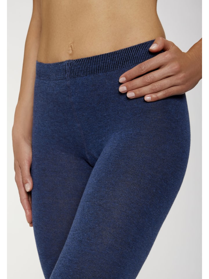LAVANA basic Strickstrumpfhose in jeans meliert günstig kaufen