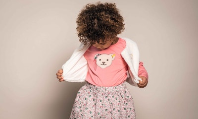 T-Shirt langarm, pink für Mädchen