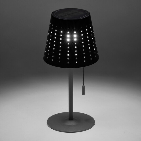 LED Akku-Solar-Tischleuchte Mandy, anthrazit
