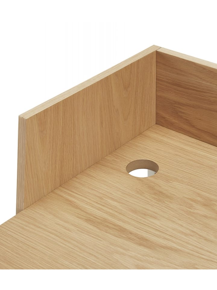 KADIMA DESIGN Gerader Schreibtisch Holz Metall | Skandinavischer Stil in Beige-Weiß günstig kaufen onesize
