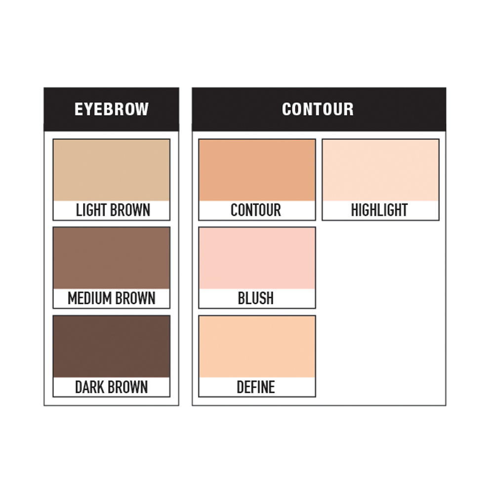 Rude Cosmetics RUDE In Your Face 3-in-1 Palette Palette visage