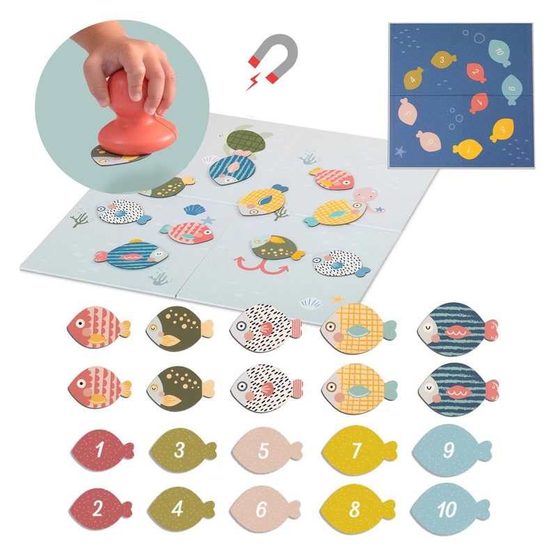 Mon premier jeu de pêche magnétique évolutif Taf Toys