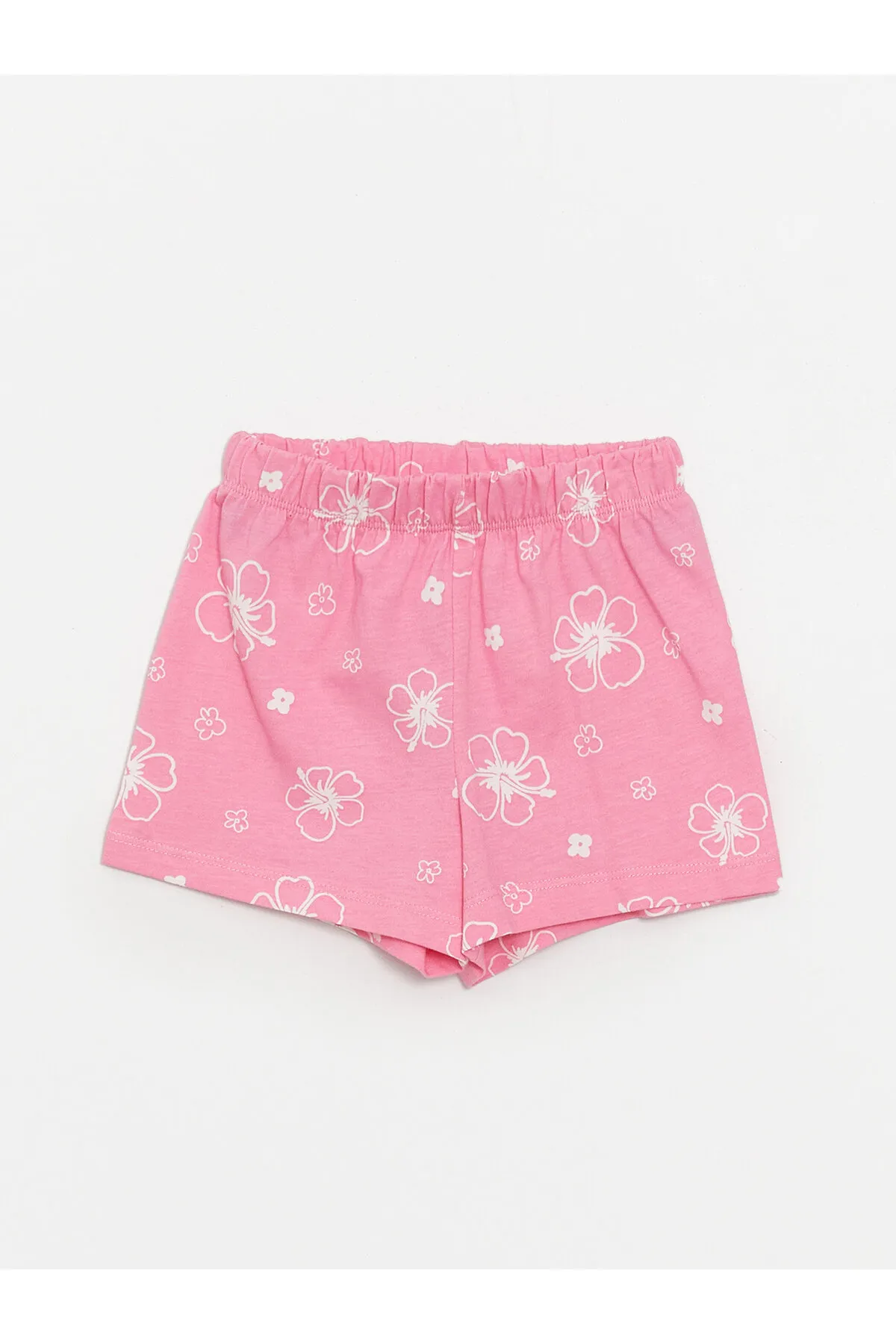 LC Waikiki  Bedrucktes T-Shirt und Shorts für Babys mit Rundhalsausschnitt, 2er-Set
