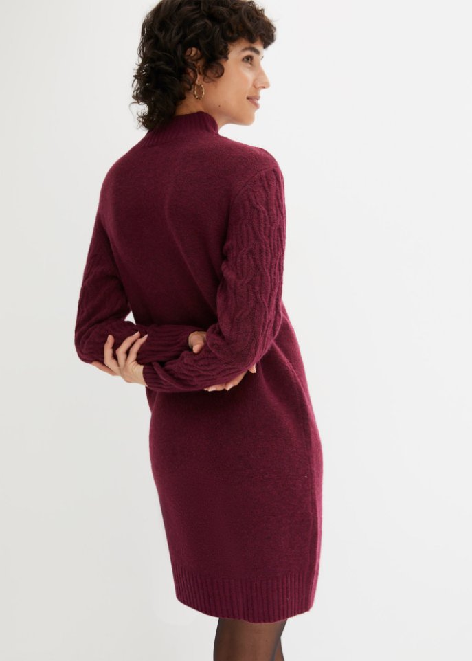 Strickkleid mit Wollanteil
