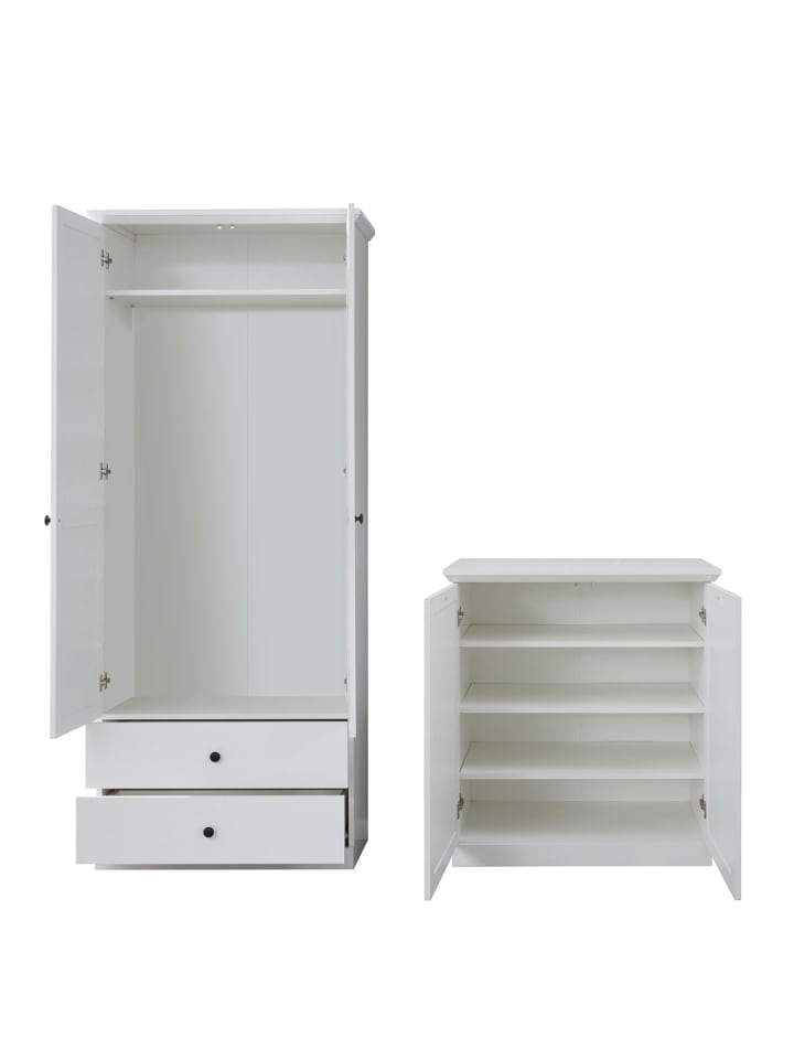 ebuy24 Garderobenschrank BrandsonBaxter Weiß 177 x 41 cm günstig kaufen onesize
