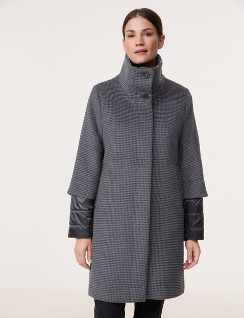 Kurzmantel mit Material-Patch