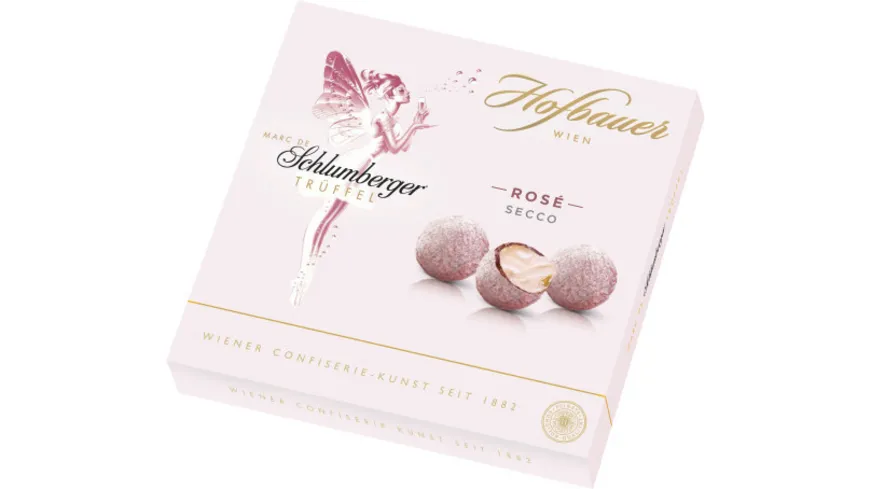 Hofbauer Pralinen Marc de Schlumberger Trüffel Rosé Secco 130 g
