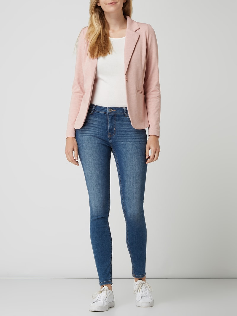 Blazer mit Reverskragen Modell 'Kate' in rosa