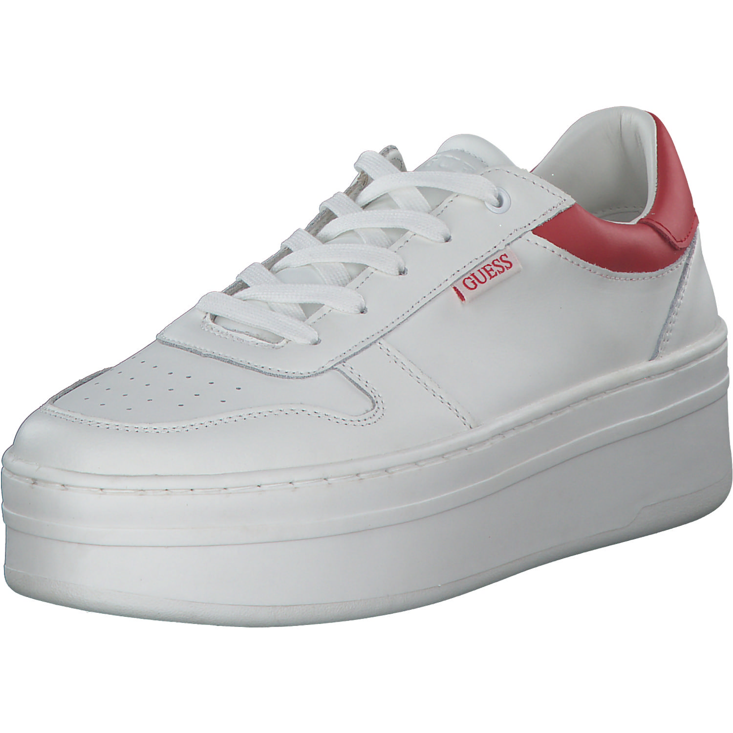 Guess Lifet FL6LIF, Schnürschuhe, Damen, white/red