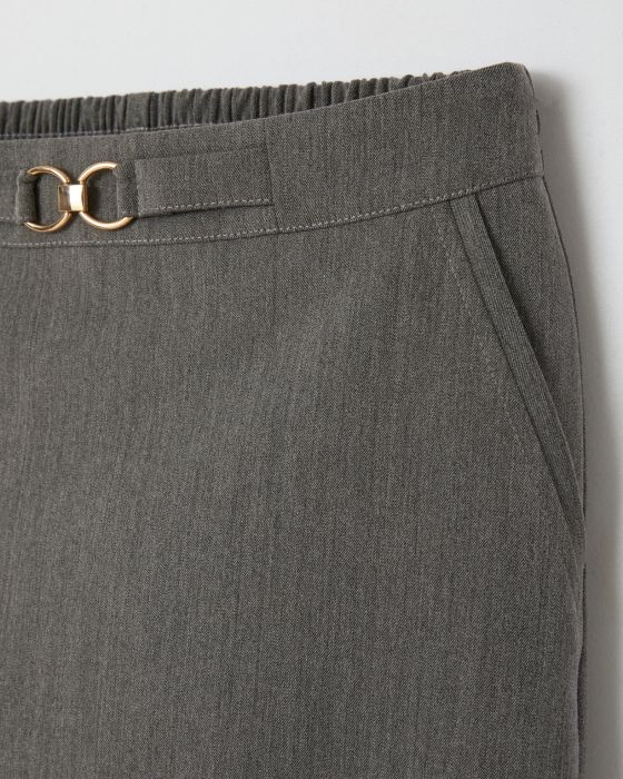 Jupe droite boucle fantaisie