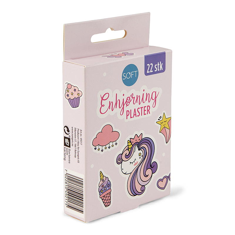 Soft Plaster 22 stk Unicorn