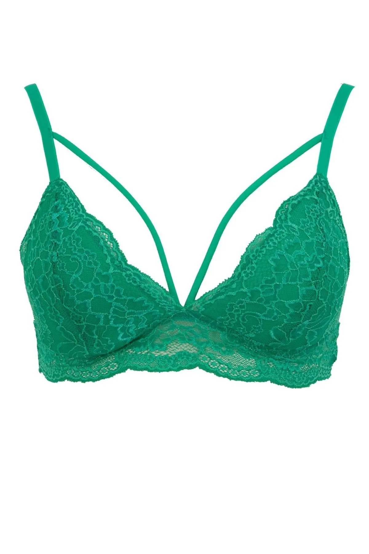 DeFacto  Gepolstertes Triangel-Bralette „Fall In Love“ aus Spitze