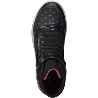 Geox J Washiba Girl Sneaker High in schwarz