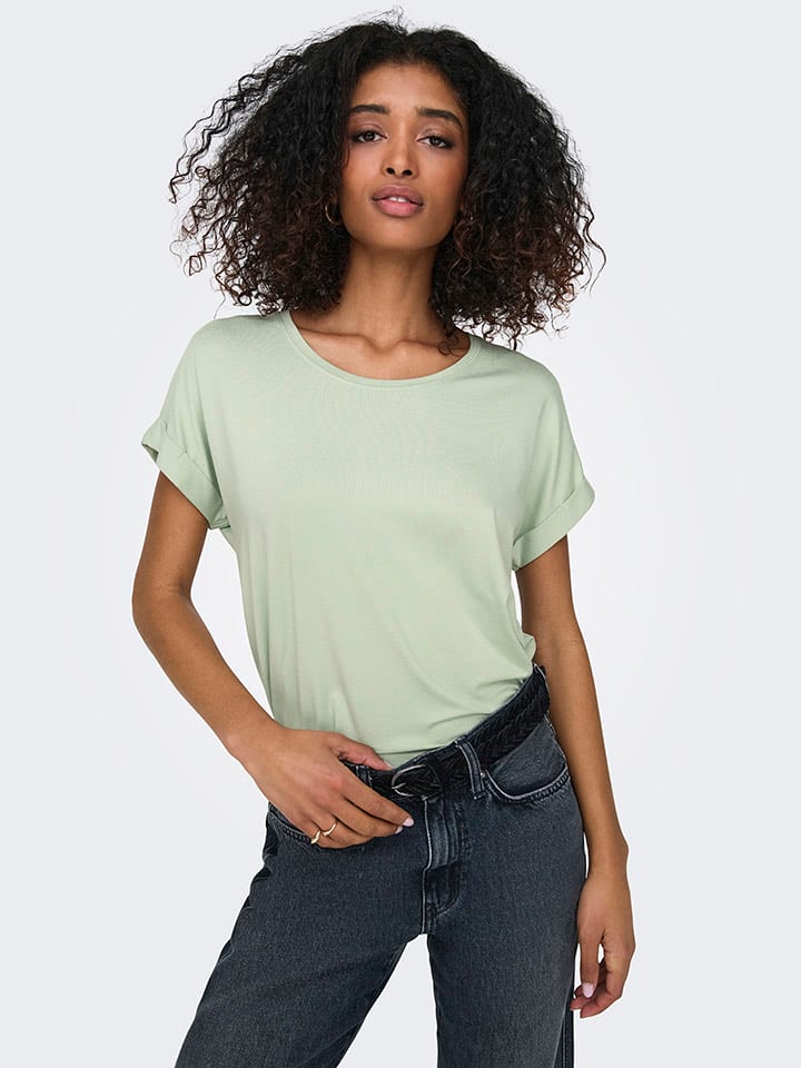 ONLY Shirt in Hellgrün günstig kaufen