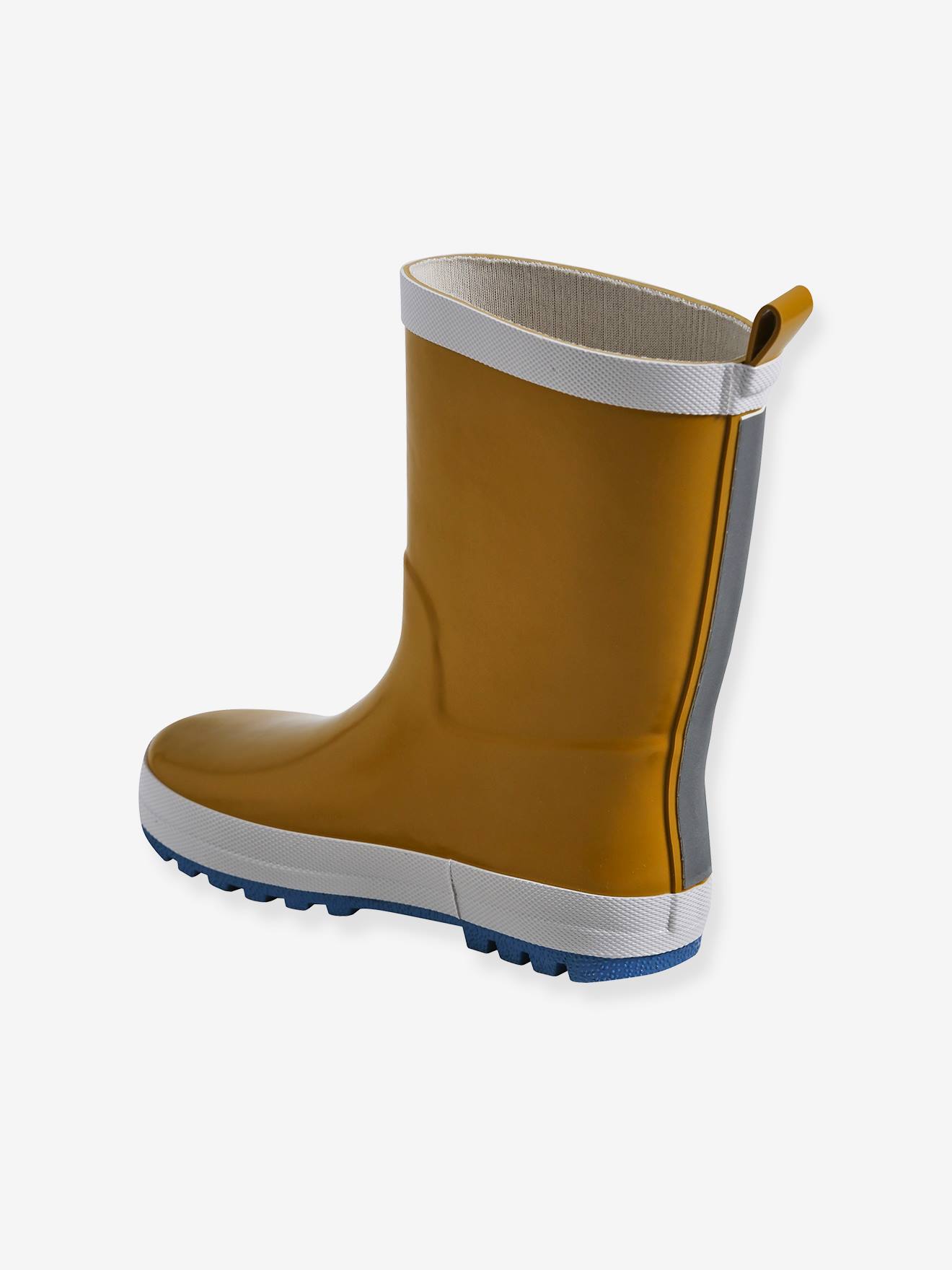 Vertbaudet Kinder Gummistiefel mit Reflektor - senfgelb