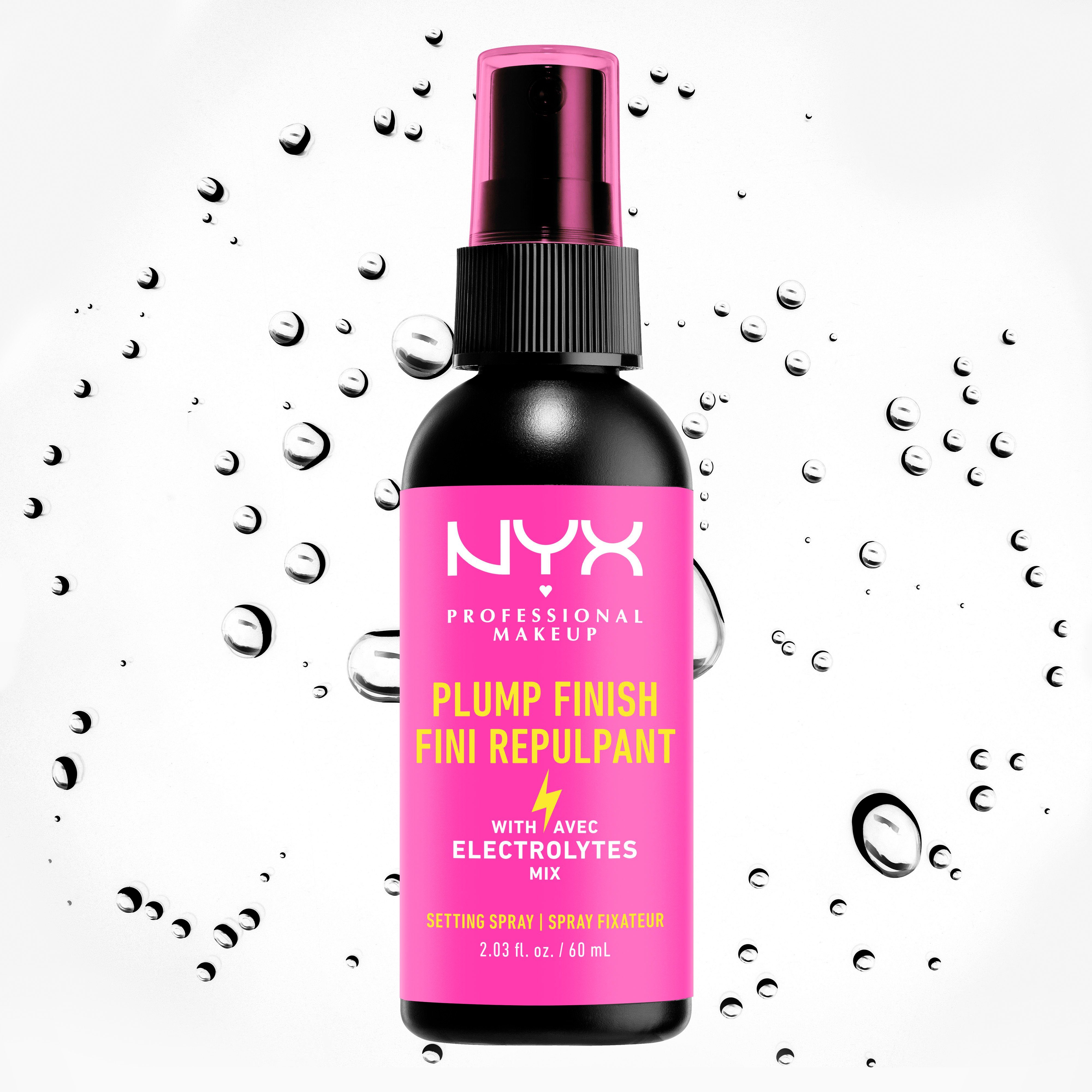 NYX Gesichtsspray Professional Makeup Plump Finish Setting Spray, mit Hyaluron