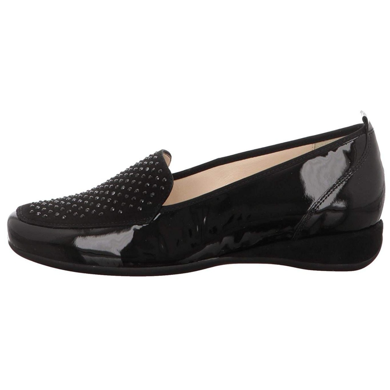 HASSIA Klassische Slipper schwarz