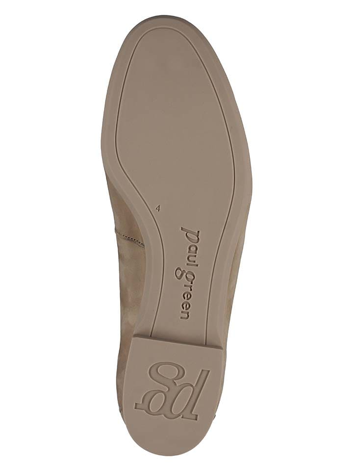 Paul Green Leder-Mokassins in Beige günstig kaufen