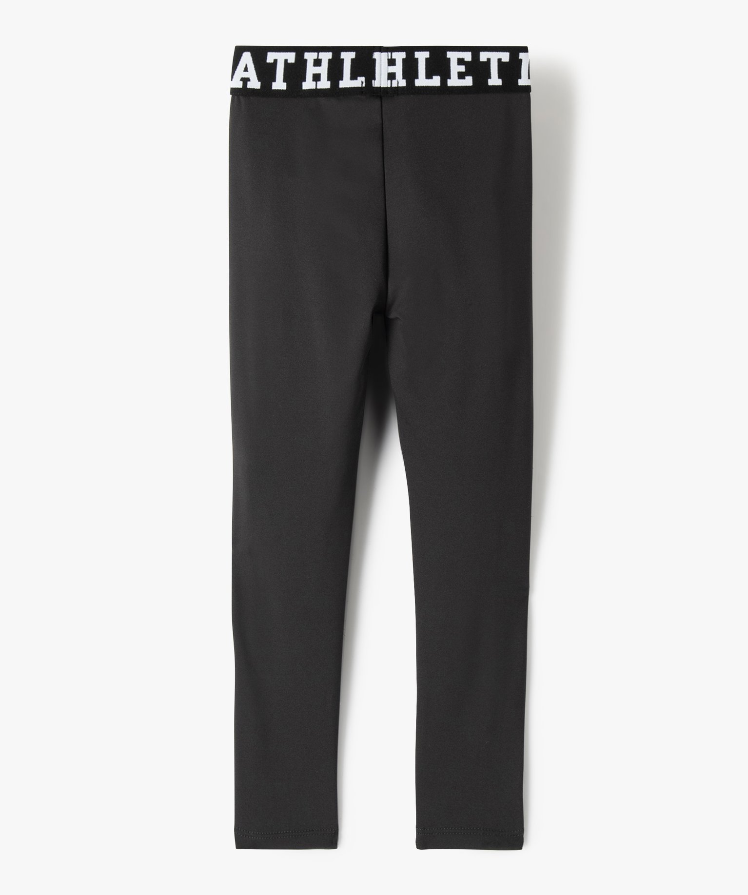 Legging de sport fille à large ceinture élastique gris | GEMO