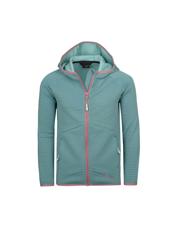 Trollkids Fleecejacke Sogndal in glacier green/orchid günstig kaufen 98