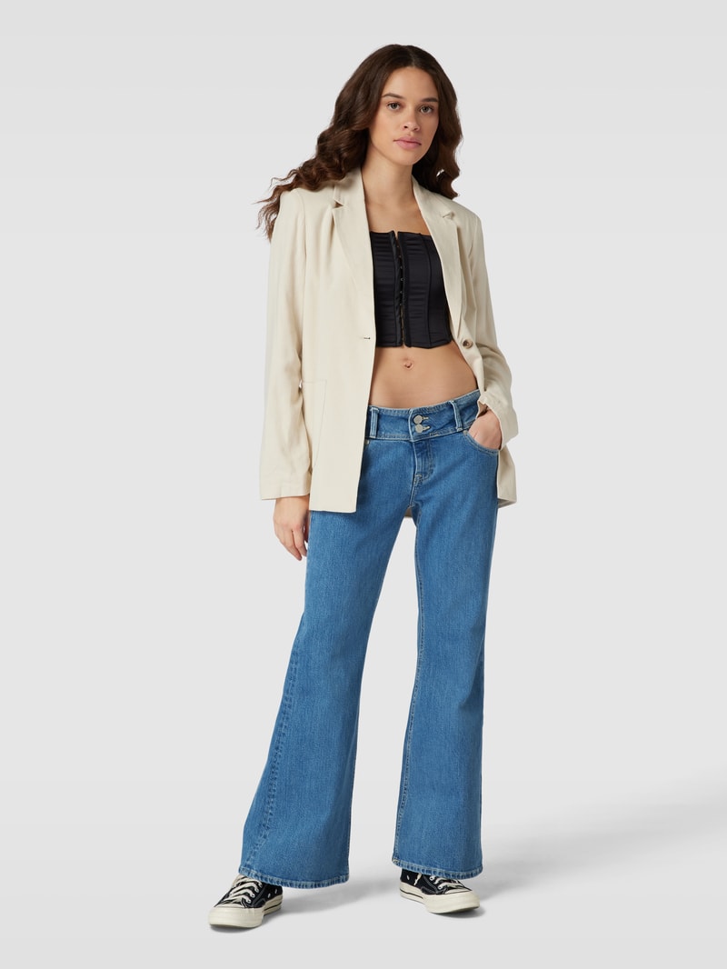 Flared Cut Jeans mit Label-Detail Modell 'SOPHIE' in jeans