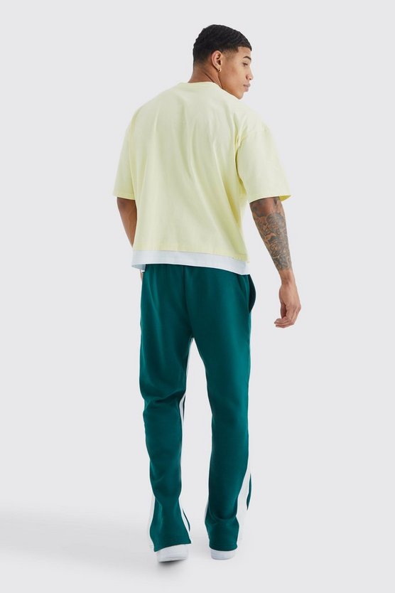 Man Jogginghose mit Kontrast-Detail