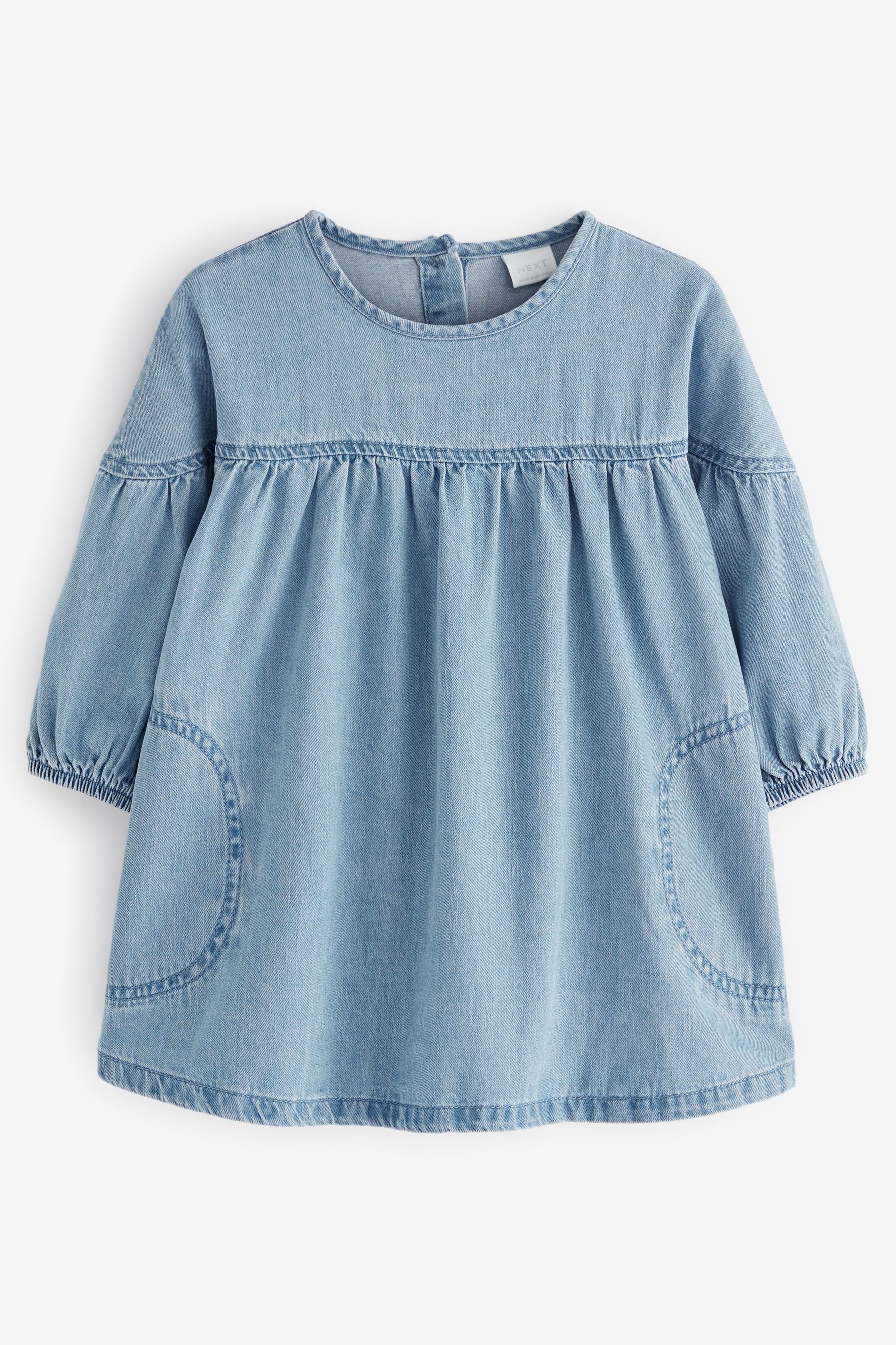 Next Jeanskleid Relaxed Fit Baumwollkleid (1-tlg)