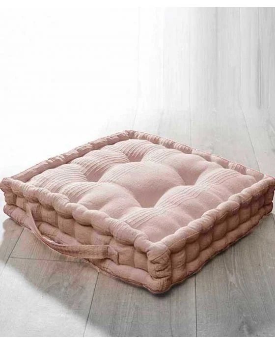 Coussin d'assise uni et rayé