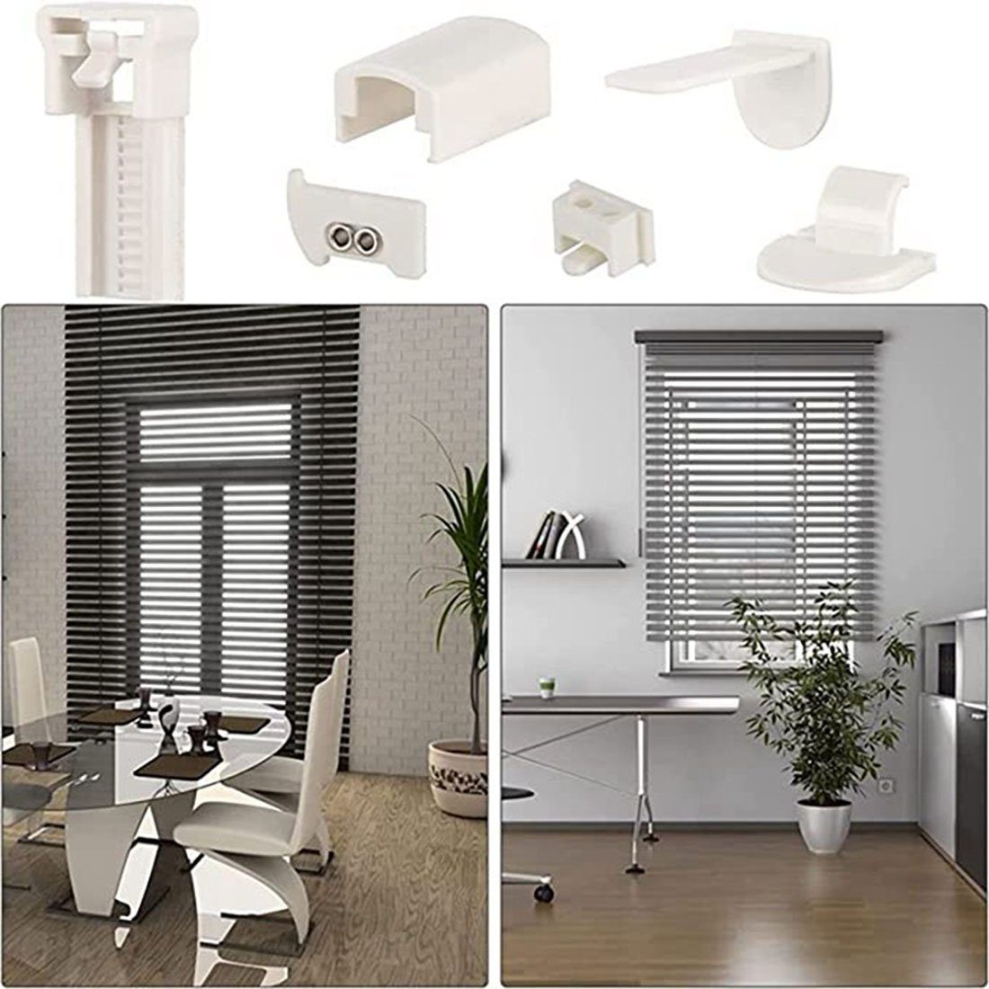 Zubehör-Set Klemmträger Plissee Ersatzteile Set Klemmträger Zubehör , CTGtree, (11-tlg)